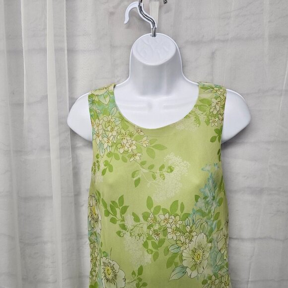 Studio 1 Green Floral Sleeveless Maxi Dress Romantic Boho Fairy 14 - Picture 2 of 12